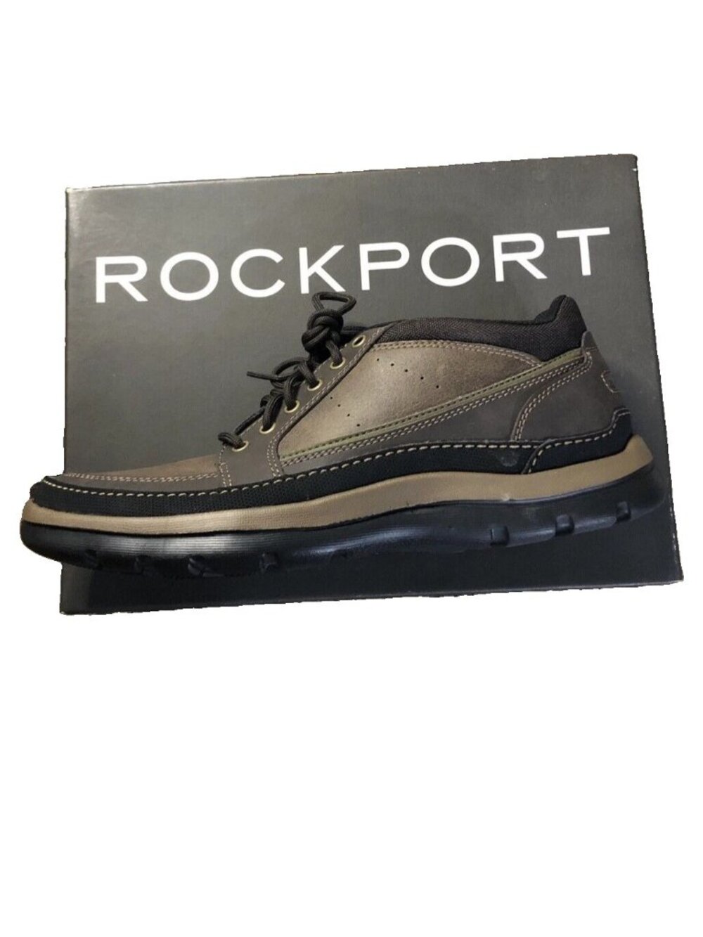 Rockport Chukka Men's Size 8 W Dark Brown LEFT SHOE ONLY MISSING RIGHT SHOE